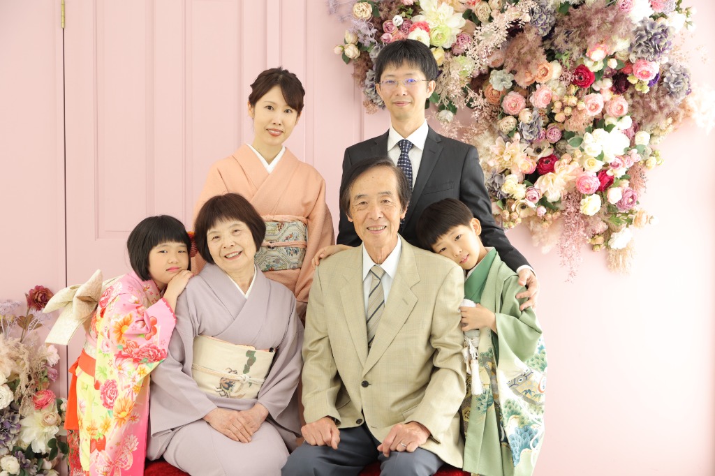 岡崎創寫舘リゾルテでの和装家族写真
